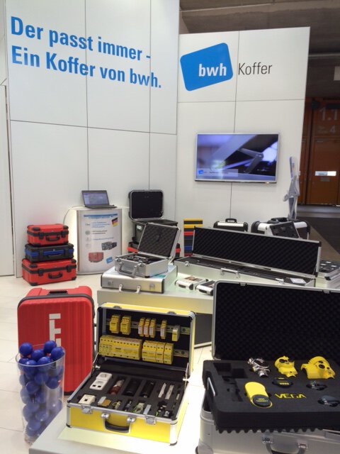 Booth of bwh Koffer at the Control 2015