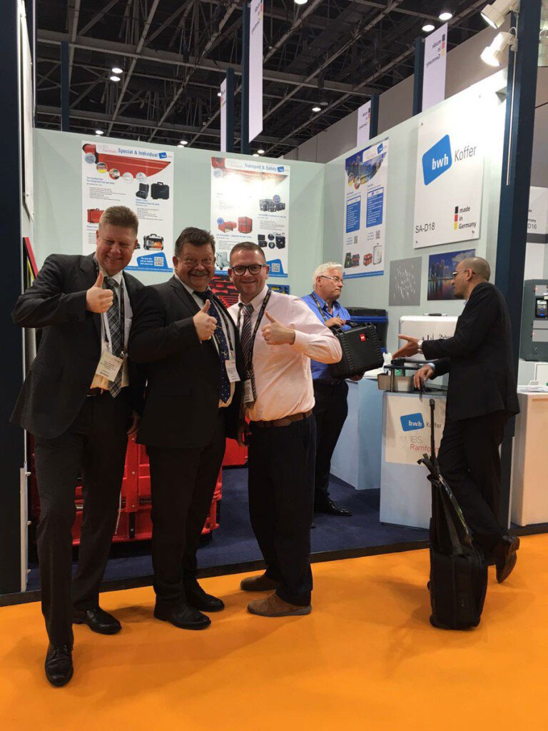 bwh Koffer at the Intersec trade fair 2016: at the booth