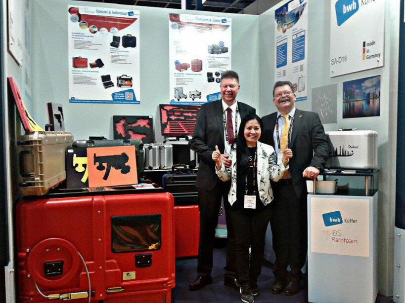 bwh Koffer at the Intersec trade fair 2016