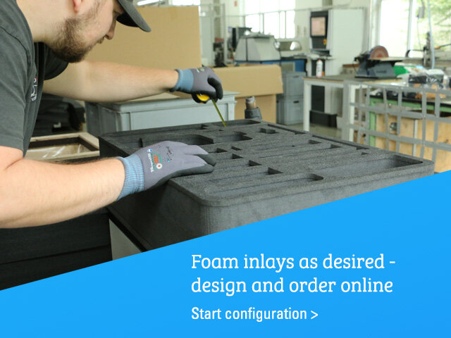 Configure foam inlays online
