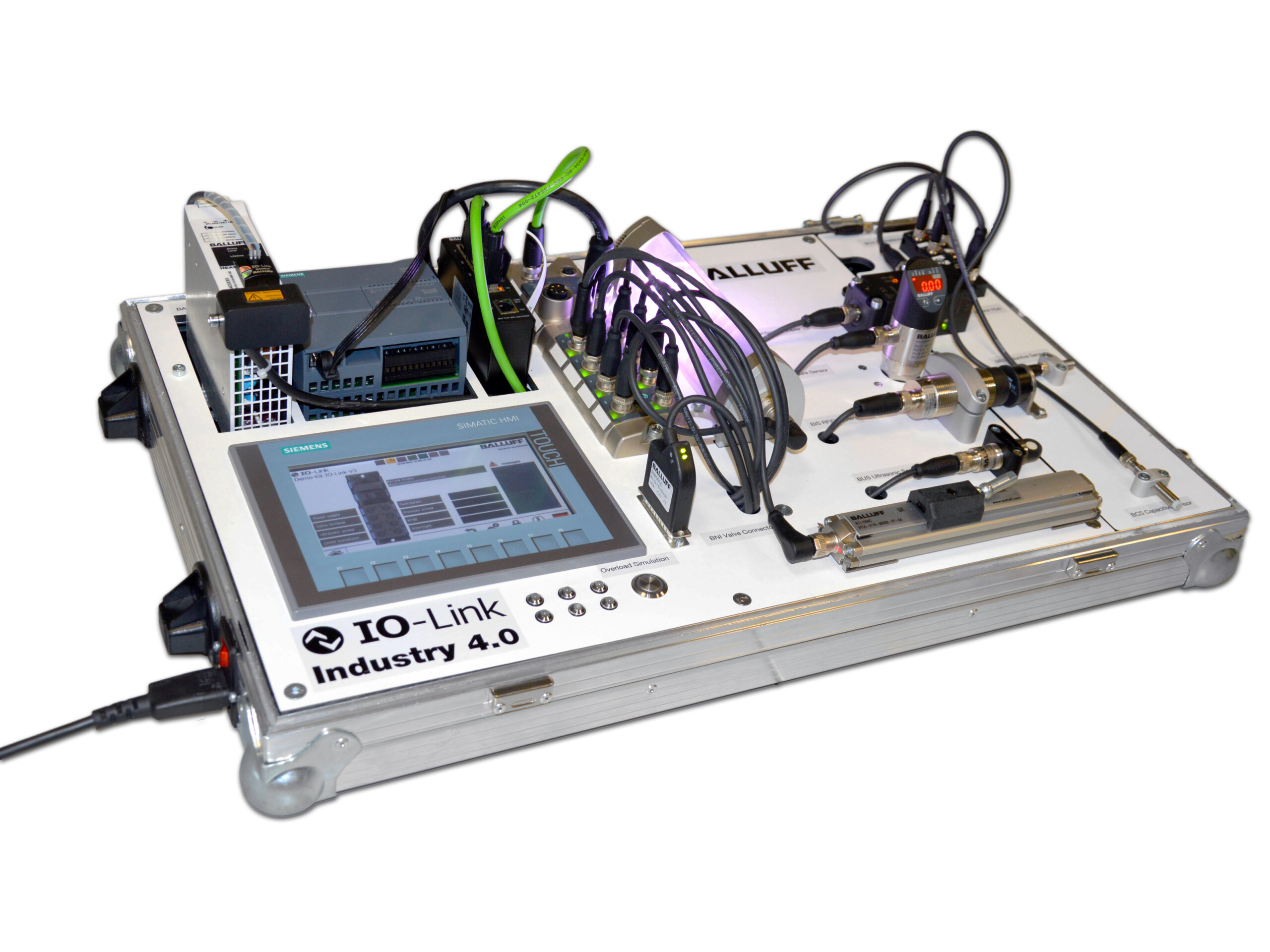 Mustermaschine im Koffer