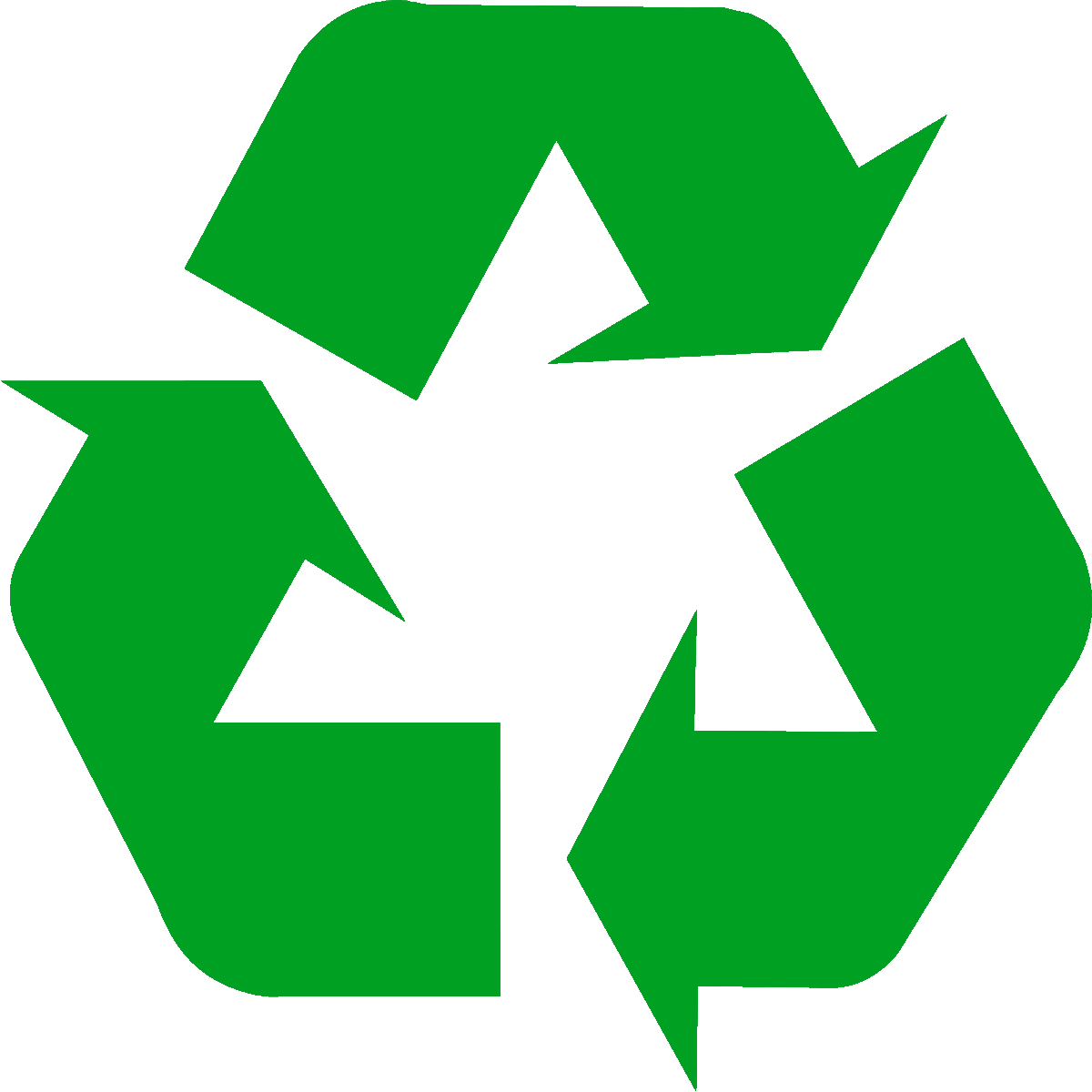 Black-Recycling-Symbol-(U+267B) Symbol für Recycling
