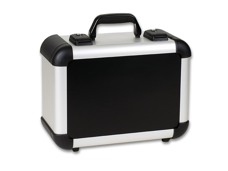 81330: Aluminium-Präsentationskoffer 350 x 250 x 130 + 35 mm – stabil und elegant