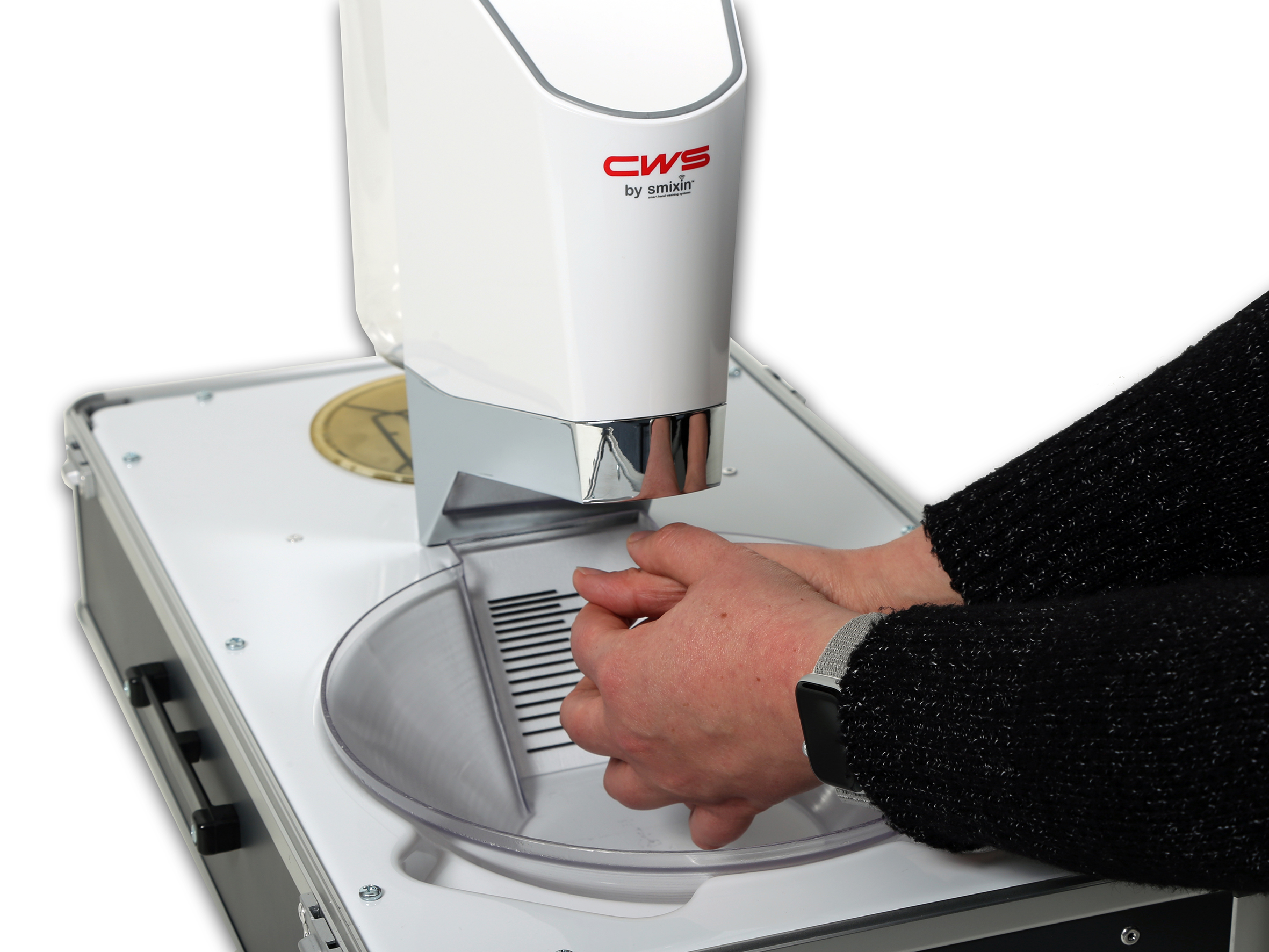 Demokoffer zum Händewaschen