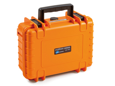Outdoor Case Type 1000 – robust plastic case in orange, ideal for measuring instruments and small parts